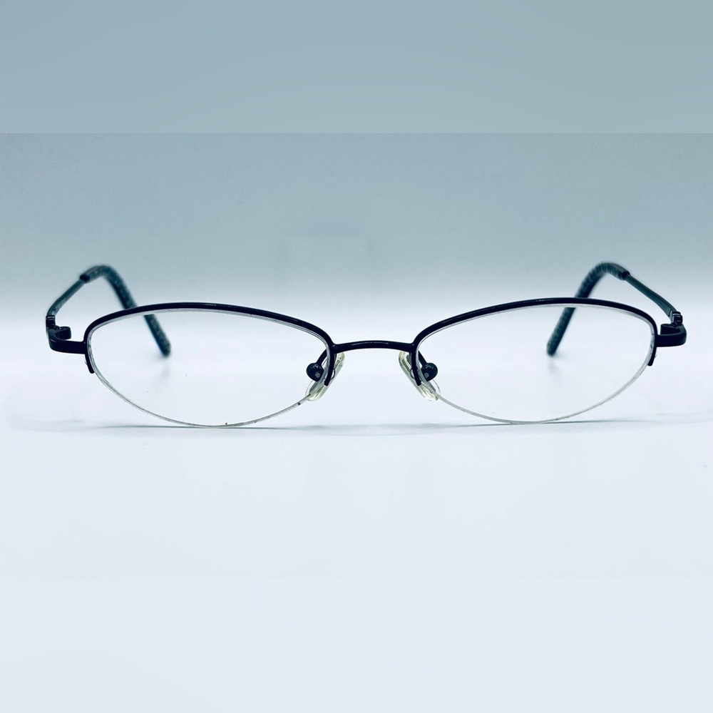 Coach Sherri 122 Black Oval Half-Rim Sunglasses Frames Only - Picture 3 of 8